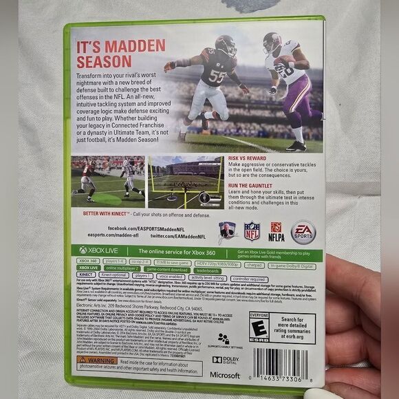 Xbox 360 NCCA Football 09, NHL 08, Madden 25, Madden 15, Madden 16 Bundle of 5 - Picture 4 of 16